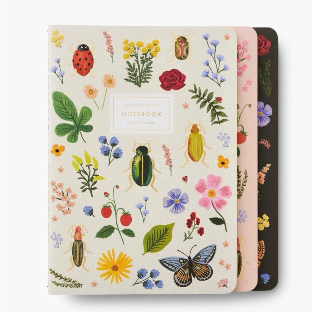 New! Rifle Paper Co. Notebooks & Pen Set - Picture 2 of 8